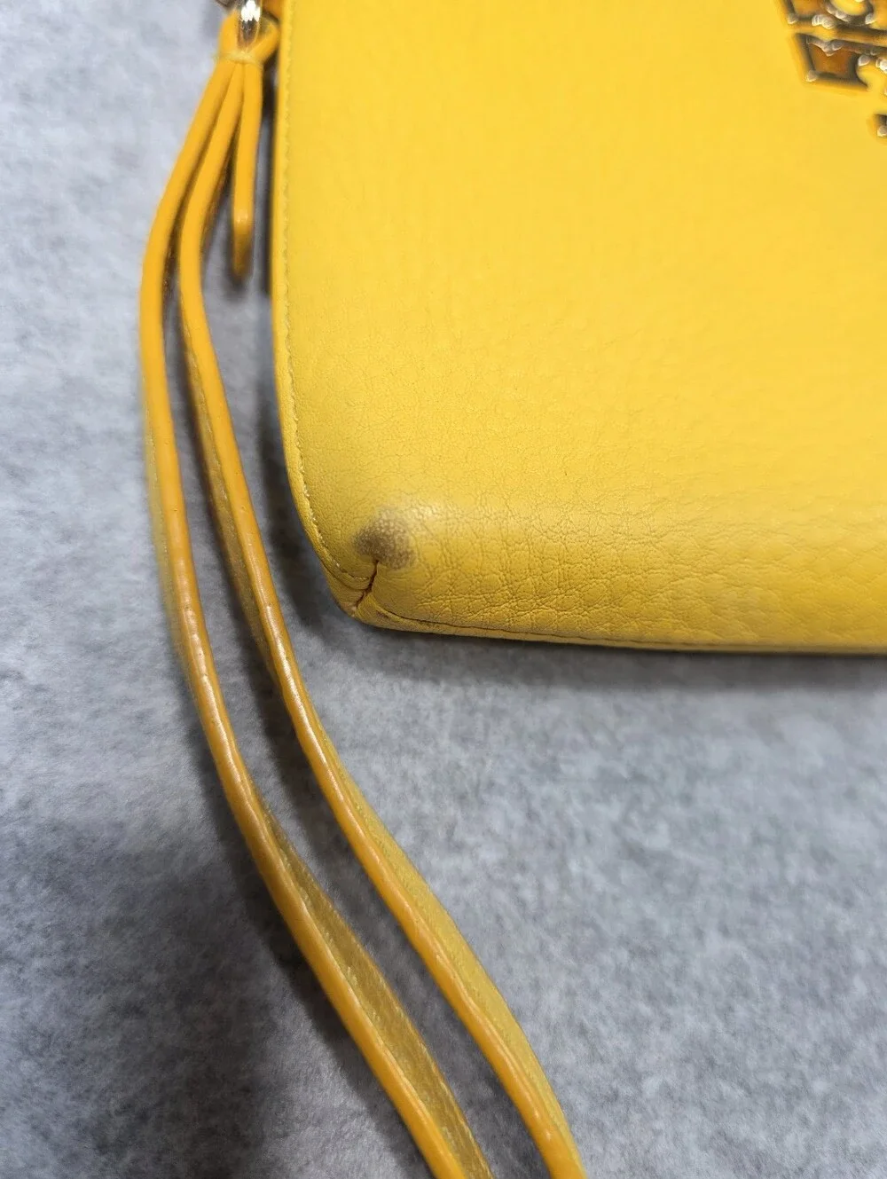 Tory Burch Yellow Wristlet Wallet Pouch